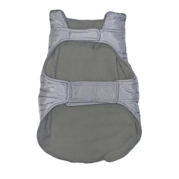 Top Paw Gray Puffer Dog Jacket Vest Size Small Winter Walking Exercise - Picture 3 of 3